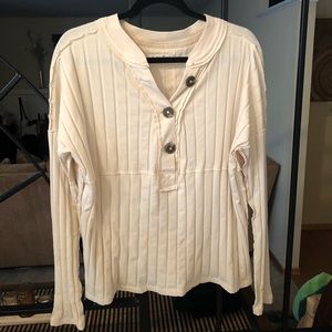 We The Free Long Sleeved Henley Top